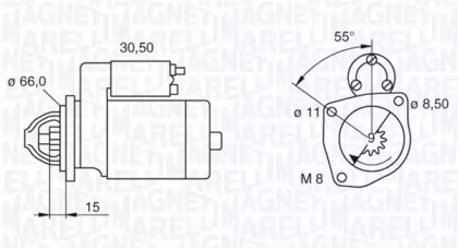 Стартер (MAGNETI MARELLI: 063521070970)