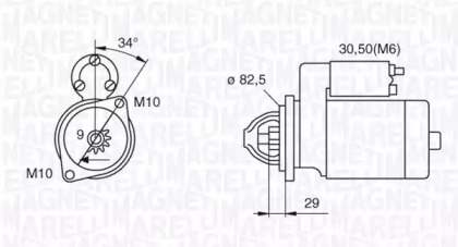 Стартер (MAGNETI MARELLI: 063521074030)