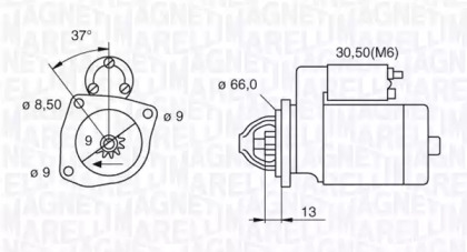 Стартер (MAGNETI MARELLI: 063521074110)