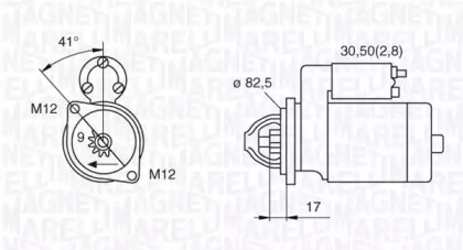 Стартер (MAGNETI MARELLI: 063521074270)