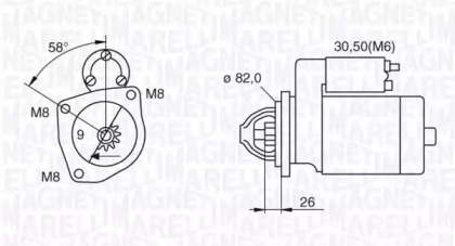 Стартер (MAGNETI MARELLI: 063521090180)