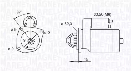 Стартер (MAGNETI MARELLI: 063521092680)