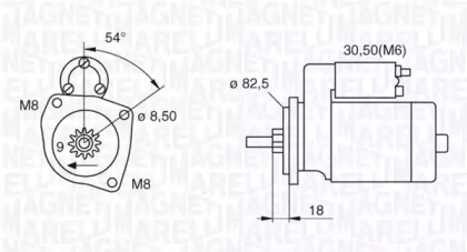 Стартер (MAGNETI MARELLI: 063521130070)