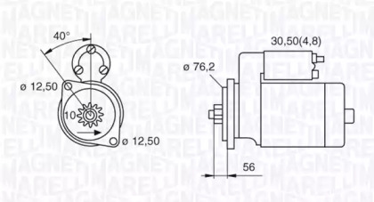 Стартер (MAGNETI MARELLI: 063521204060)