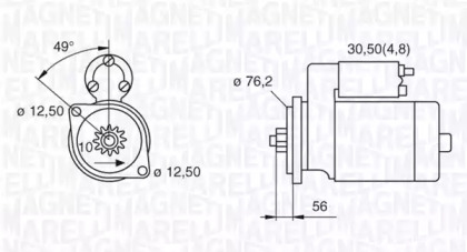 Стартер (MAGNETI MARELLI: 063521204080)