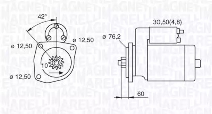 Стартер (MAGNETI MARELLI: 063521204100)