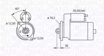 Стартер (MAGNETI MARELLI: 063521210280)