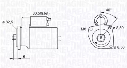 Стартер (MAGNETI MARELLI: 063521210300)