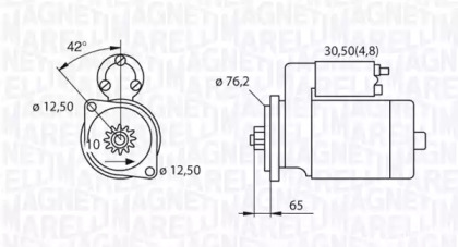 Стартер (MAGNETI MARELLI: 063521214020)