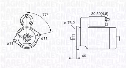 Стартер (MAGNETI MARELLI: 063720020010)