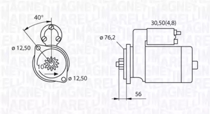 Стартер (MAGNETI MARELLI: 063521230180)