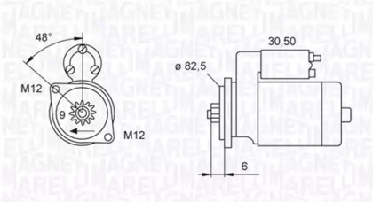 Стартер (MAGNETI MARELLI: 063521240200)