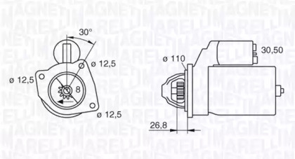 Стартер (MAGNETI MARELLI: 063216851010)