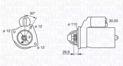 Стартер (MAGNETI MARELLI: 063217410010)