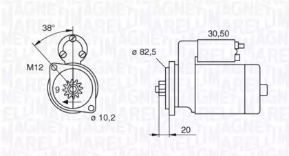 Стартер (MAGNETI MARELLI: 063522601010)