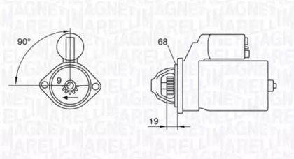 Стартер (MAGNETI MARELLI: 063522602010)