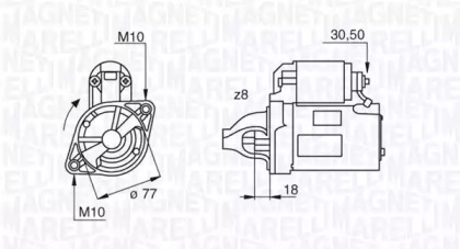 Стартер (MAGNETI MARELLI: 063522605010)