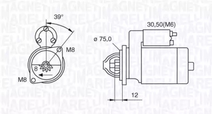 Стартер (MAGNETI MARELLI: 063522607010)