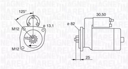 Стартер (MAGNETI MARELLI: 063522609010)