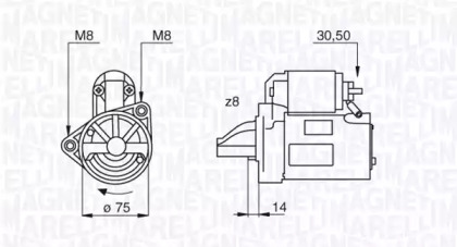 Стартер (MAGNETI MARELLI: 063522611010)