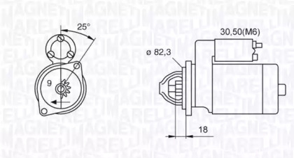 Стартер (MAGNETI MARELLI: 063522612010)