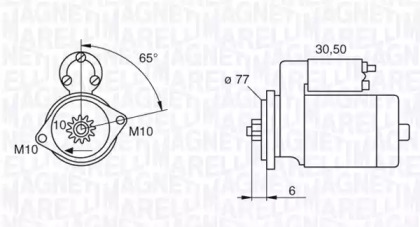 Стартер (MAGNETI MARELLI: 063522613010)