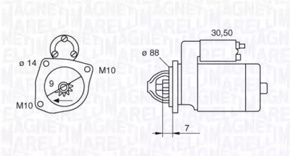 Стартер (MAGNETI MARELLI: 063522614010)