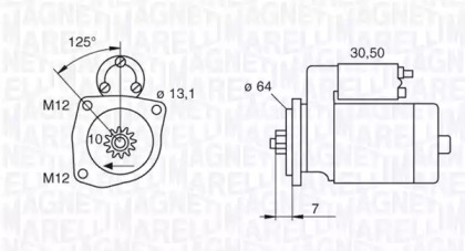 Стартер (MAGNETI MARELLI: 063522615010)