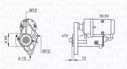 Стартер (MAGNETI MARELLI: 063522616010)