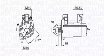 Стартер (MAGNETI MARELLI: 063522619010)