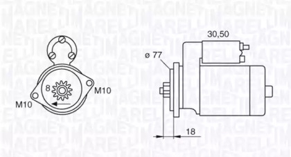 Стартер (MAGNETI MARELLI: 063522620010)