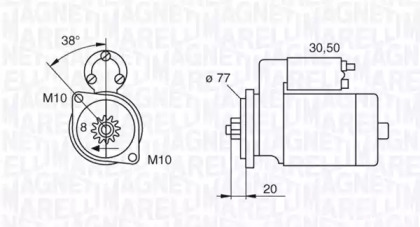 Стартер (MAGNETI MARELLI: 063522621010)