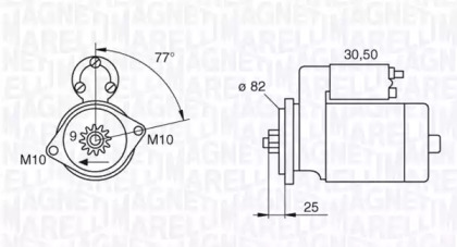 Стартер (MAGNETI MARELLI: 063522622010)