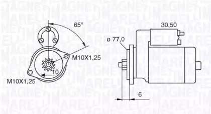 Стартер (MAGNETI MARELLI: 063522623010)