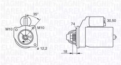 Стартер (MAGNETI MARELLI: 063522624010)