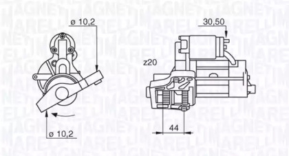 Стартер (MAGNETI MARELLI: 063522627010)