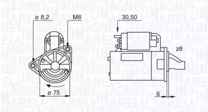 Стартер (MAGNETI MARELLI: 063522629010)