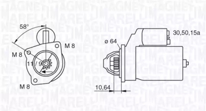 Стартер (MAGNETI MARELLI: 063223101010)