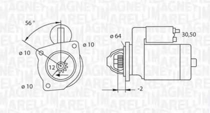 Стартер (MAGNETI MARELLI: 063523622010)