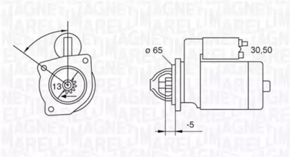 Стартер (MAGNETI MARELLI: 063523623010)