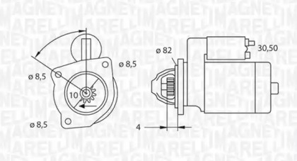 Стартер (MAGNETI MARELLI: 063523625010)