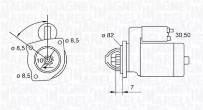 Стартер (MAGNETI MARELLI: 063523626010)