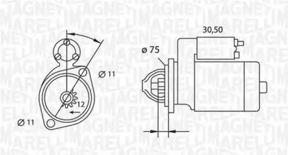 Стартер (MAGNETI MARELLI: 063523627010)