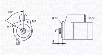 Стартер (MAGNETI MARELLI: 063111033010)