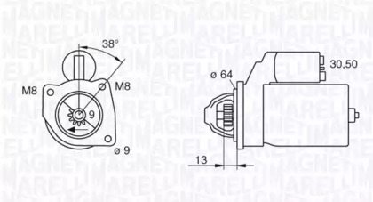 Стартер (MAGNETI MARELLI: 063101021010)