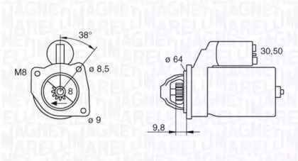 Стартер (MAGNETI MARELLI: 063102022010)