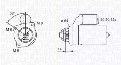 Стартер (MAGNETI MARELLI: 063223085010)