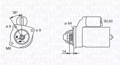 Стартер (MAGNETI MARELLI: 063102003010)