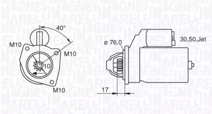 Стартер (MAGNETI MARELLI: 063280005010)