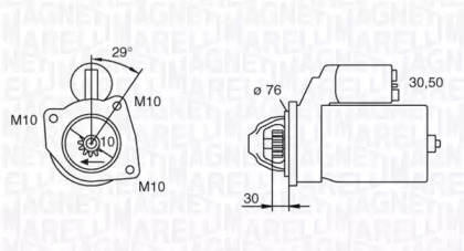 Стартер (MAGNETI MARELLI: 063720019010)